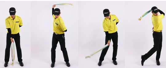 수건을 이용한 스윙 연습