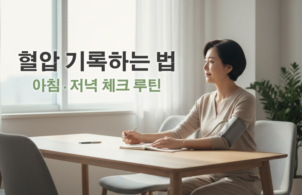 혈압 기록하는 법: 아침·저녁 체크 루틴