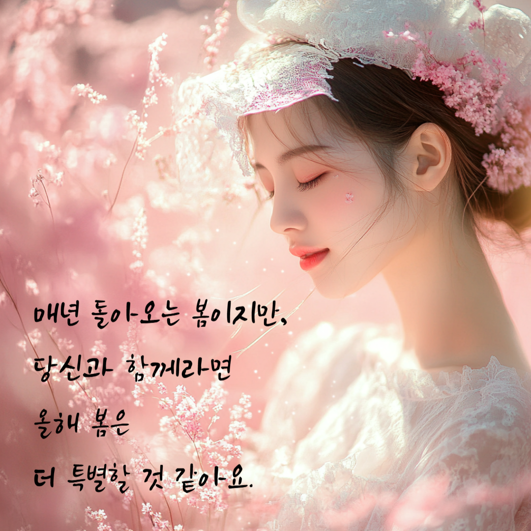 봄 인사 이미지