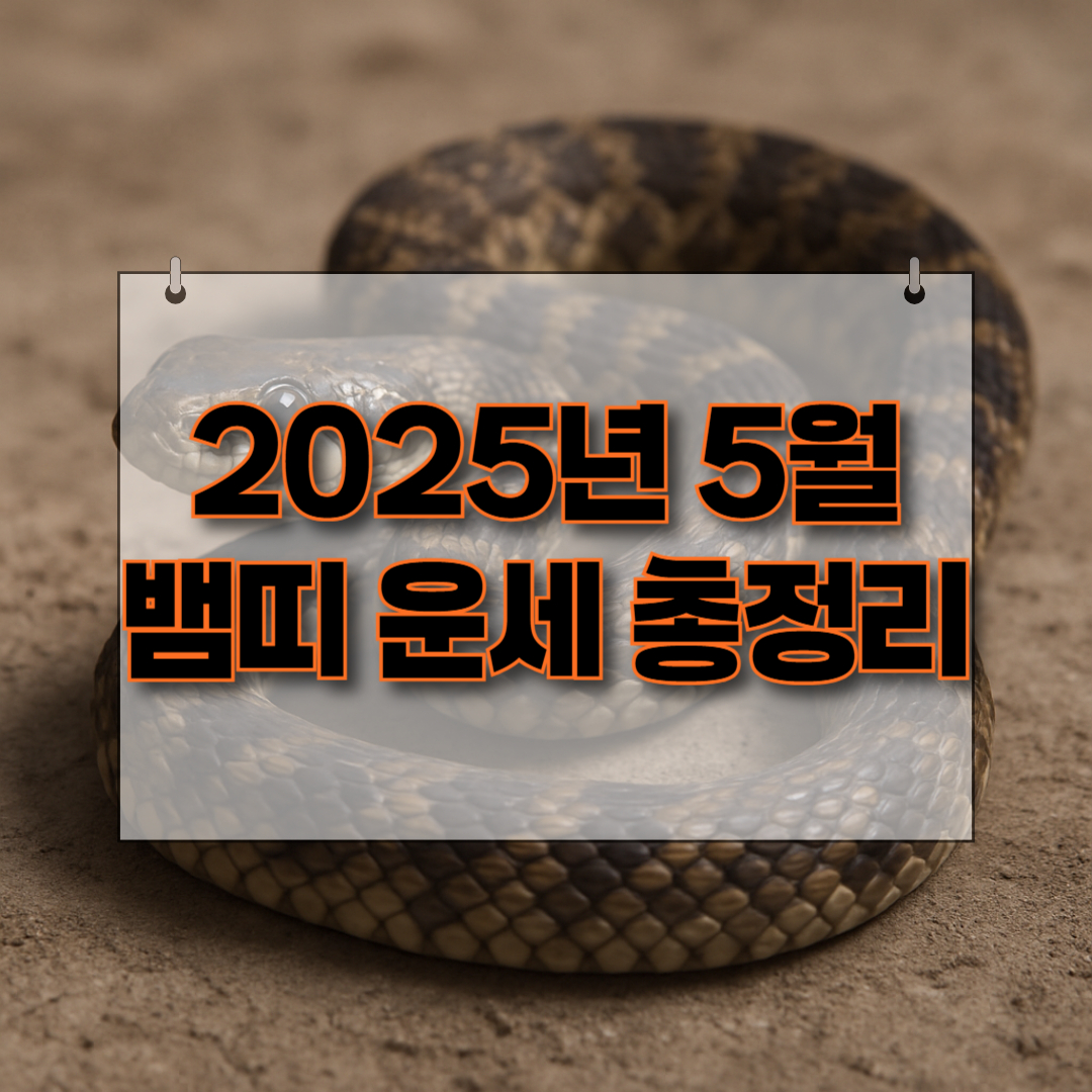 2025년 5월 뱀띠운세 썸네일