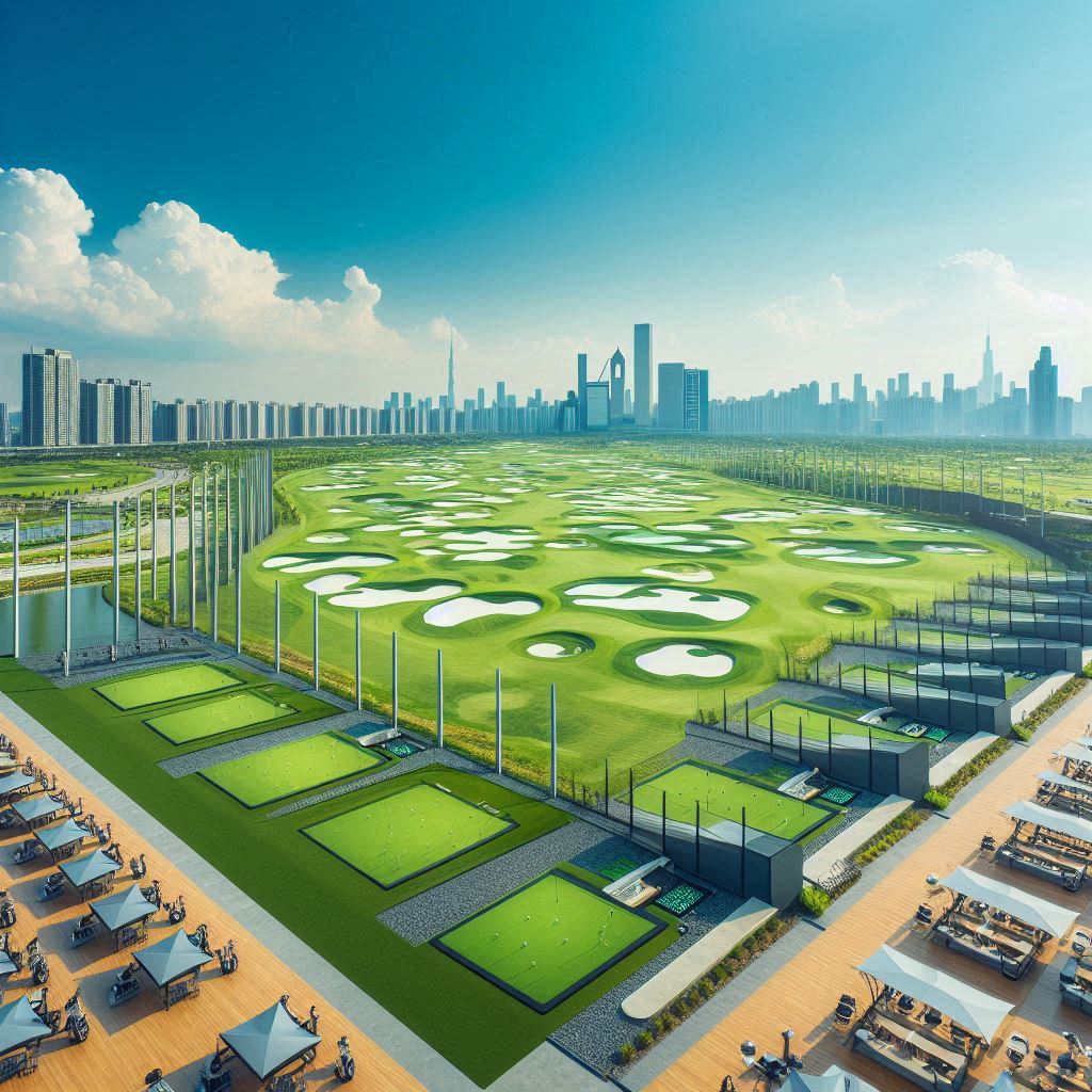 실외골프연습장 배경