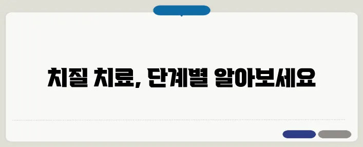 치질 증상과 단계별 치료 방법