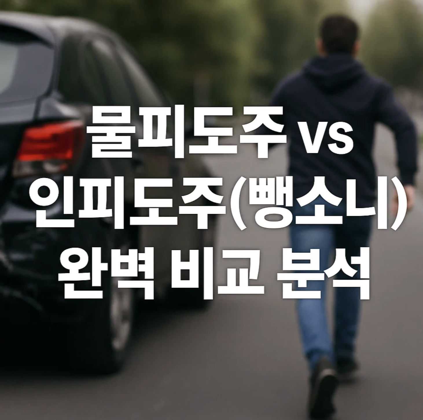 물피도주 vs 인피도주(뺑소니), 완벽 비교 분석
