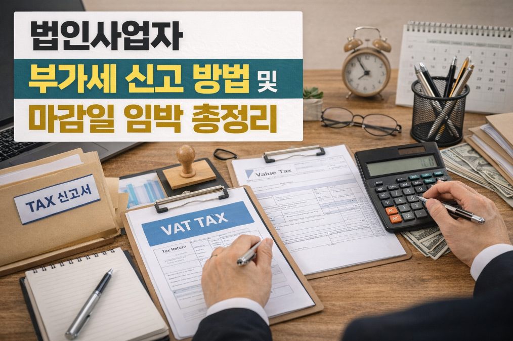 법인사업자 부가세 신고 마감 D-Day, 놓치면 가산세 폭탄!