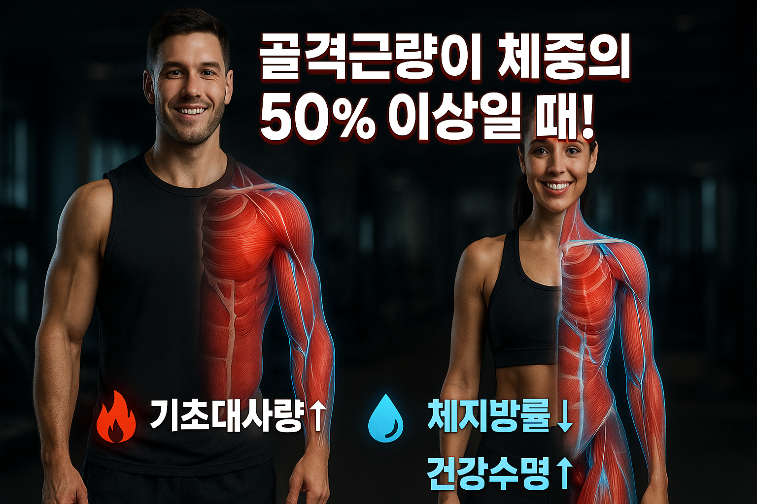 1.골격근량, 왜 체중의 절반 이상이어야 할까?