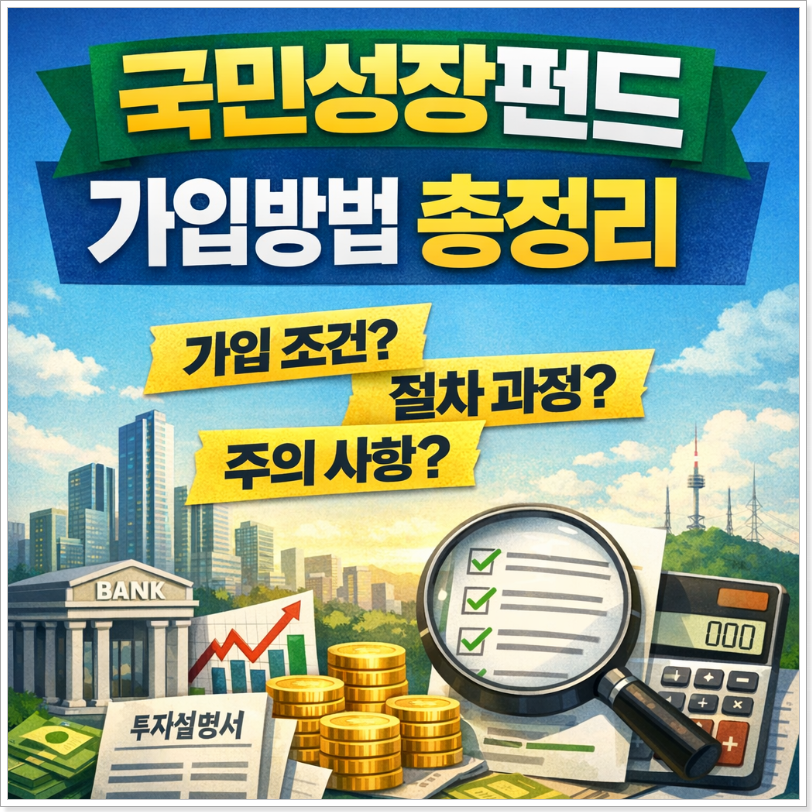 국민성장펀드 가입방법 총정리