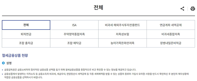 절세금융상품 이미지
