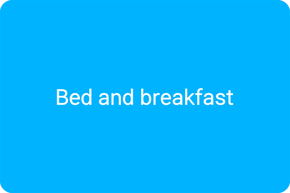 Bed and breakfast 뜻
