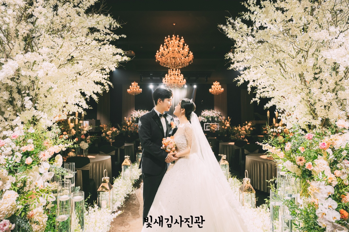 mj컨벤션 다이너스티홀 서브스냅 신랑신부 연출 2