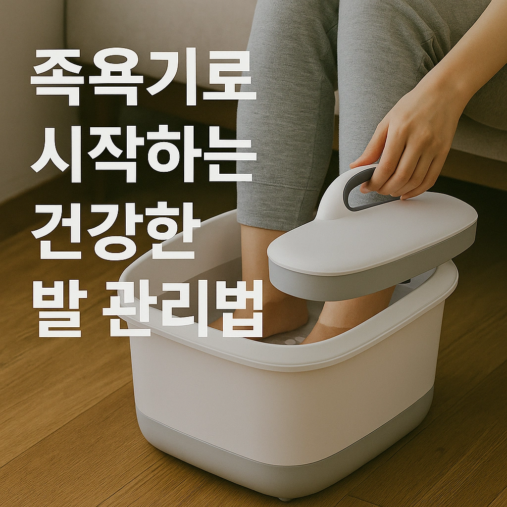 족욕기로 시작하는 건강한 발 관리법