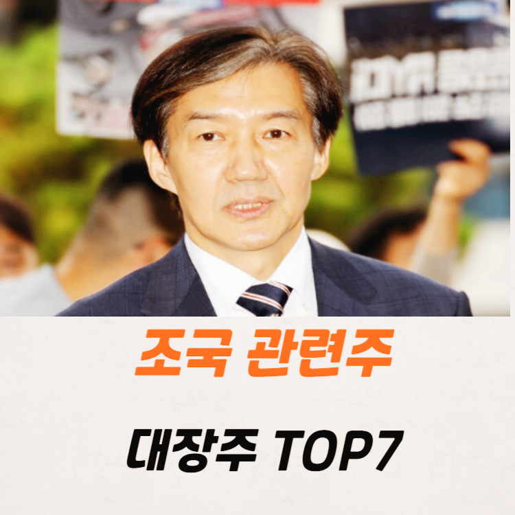 조국 관련주 대장주 테마주 수혜주 TOP7
