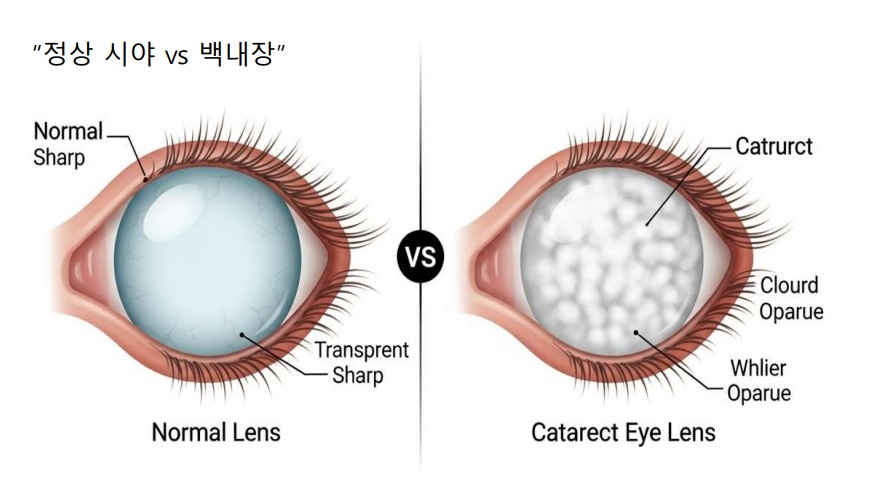 정상시야와 백내장