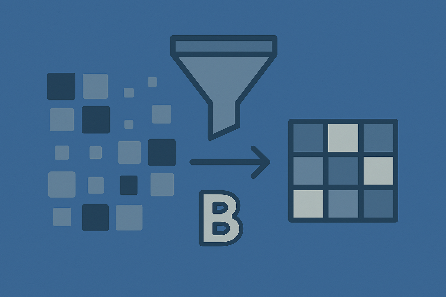 전처리 과정을 이미지로 형상화 함
