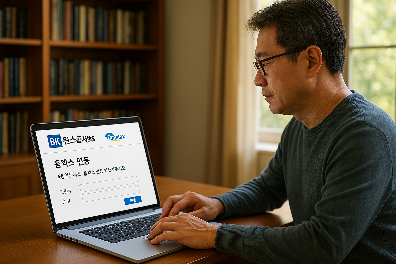 BK 원스톱서비스와 홈택스 연동