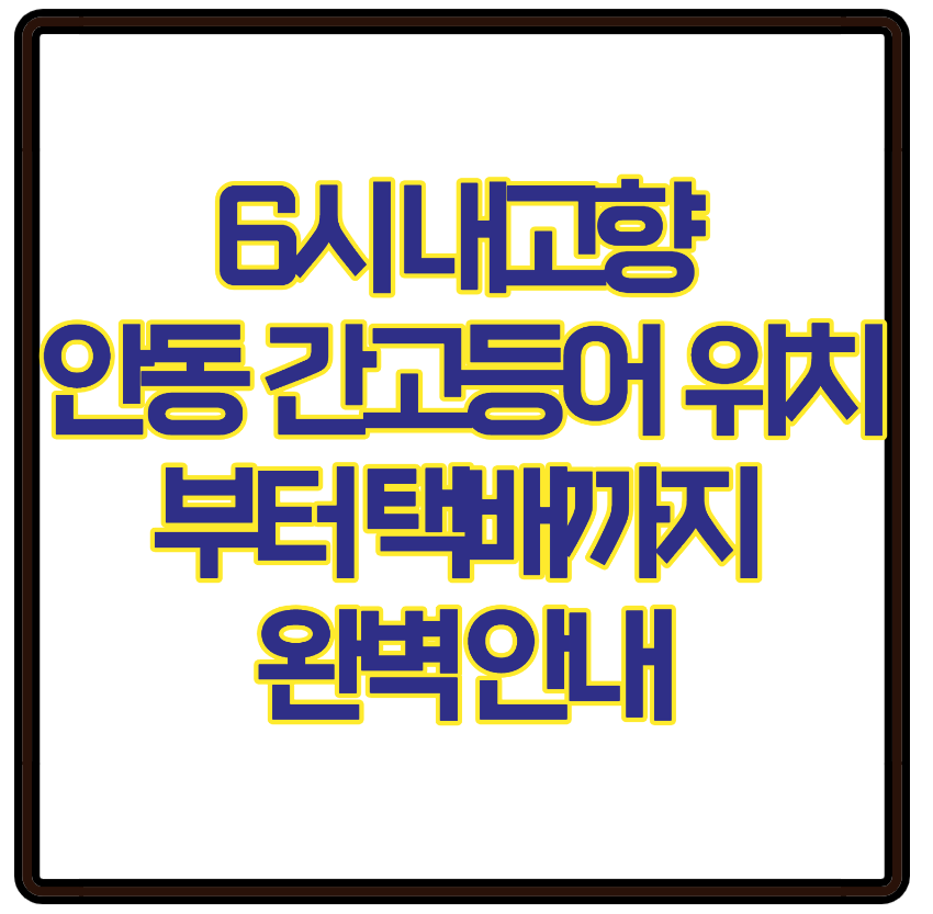 6시 내고향 안동 간고등어 맛집 위치부터 택배까지 완벽 안내