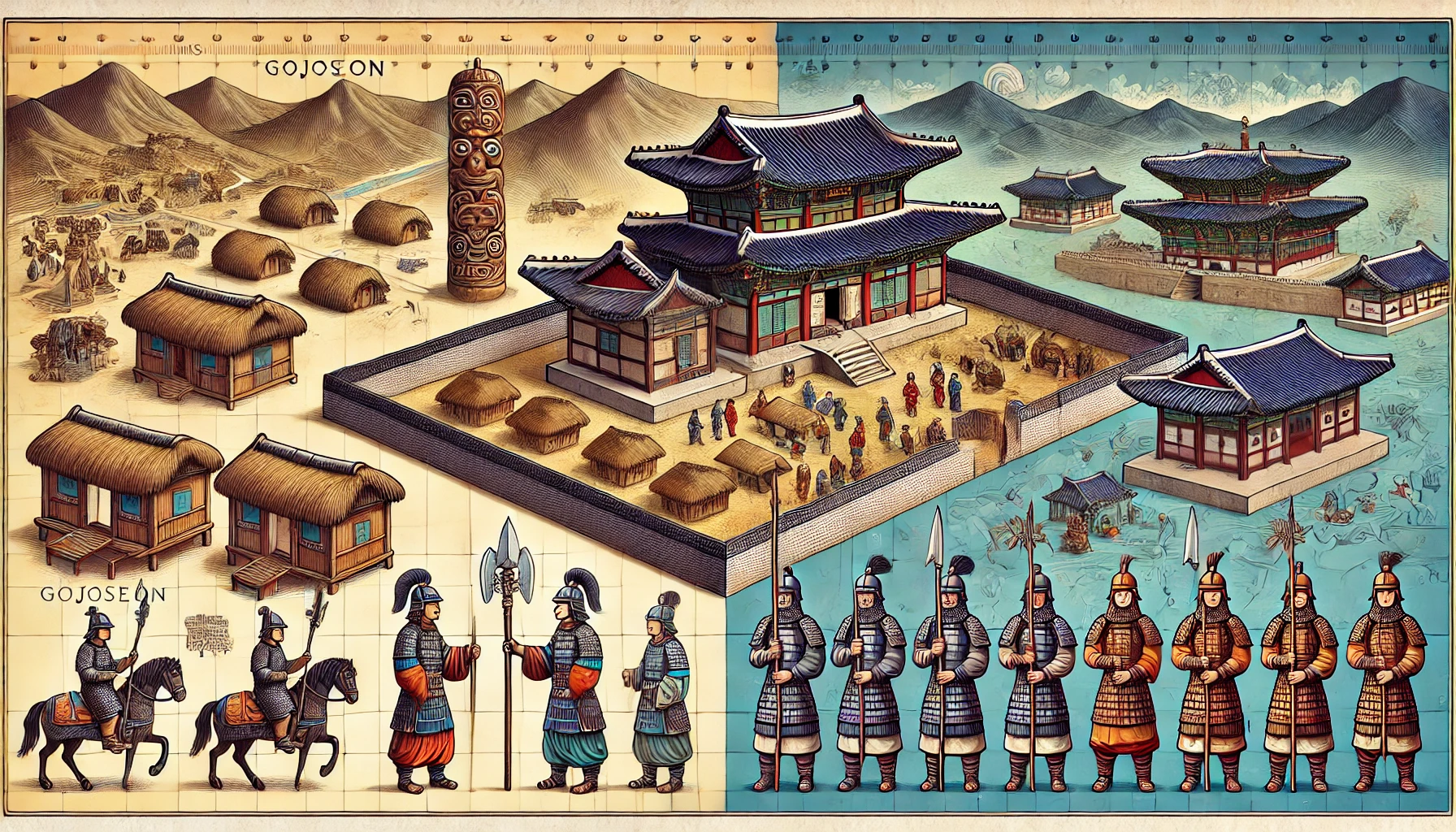 고조선과 삼국시대 비교