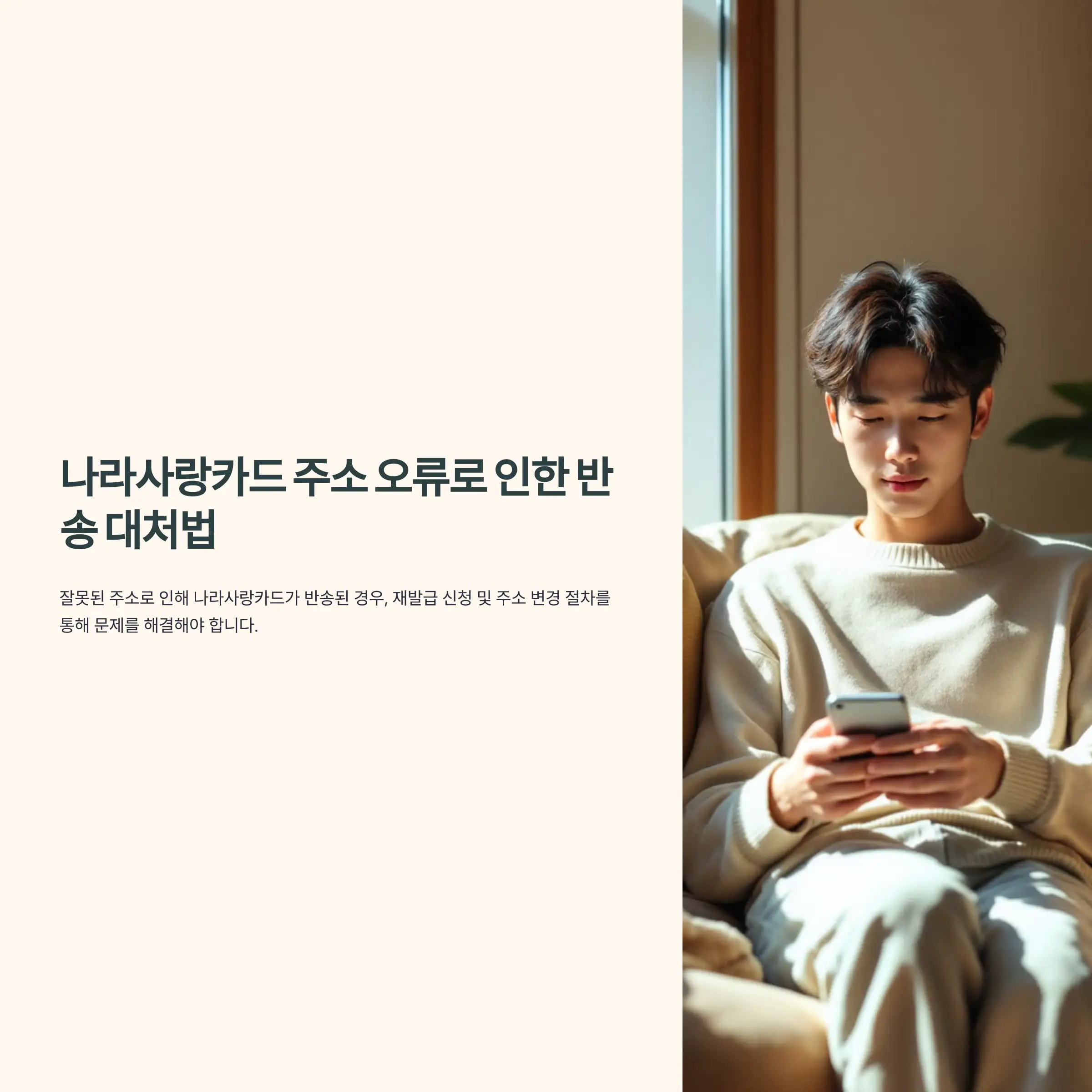 나라사랑카드 주소 오류로 인한 반송 대처법