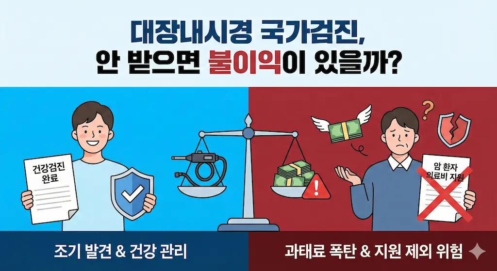 대장내시경 국가검진, 안 받으면 불이익이 있을까?