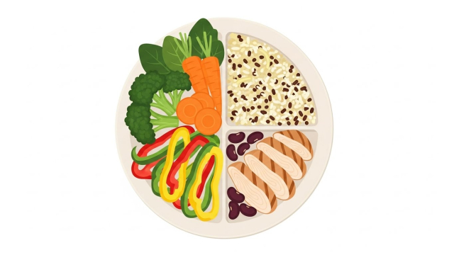 췌장암 초기증상 균형식단 접시