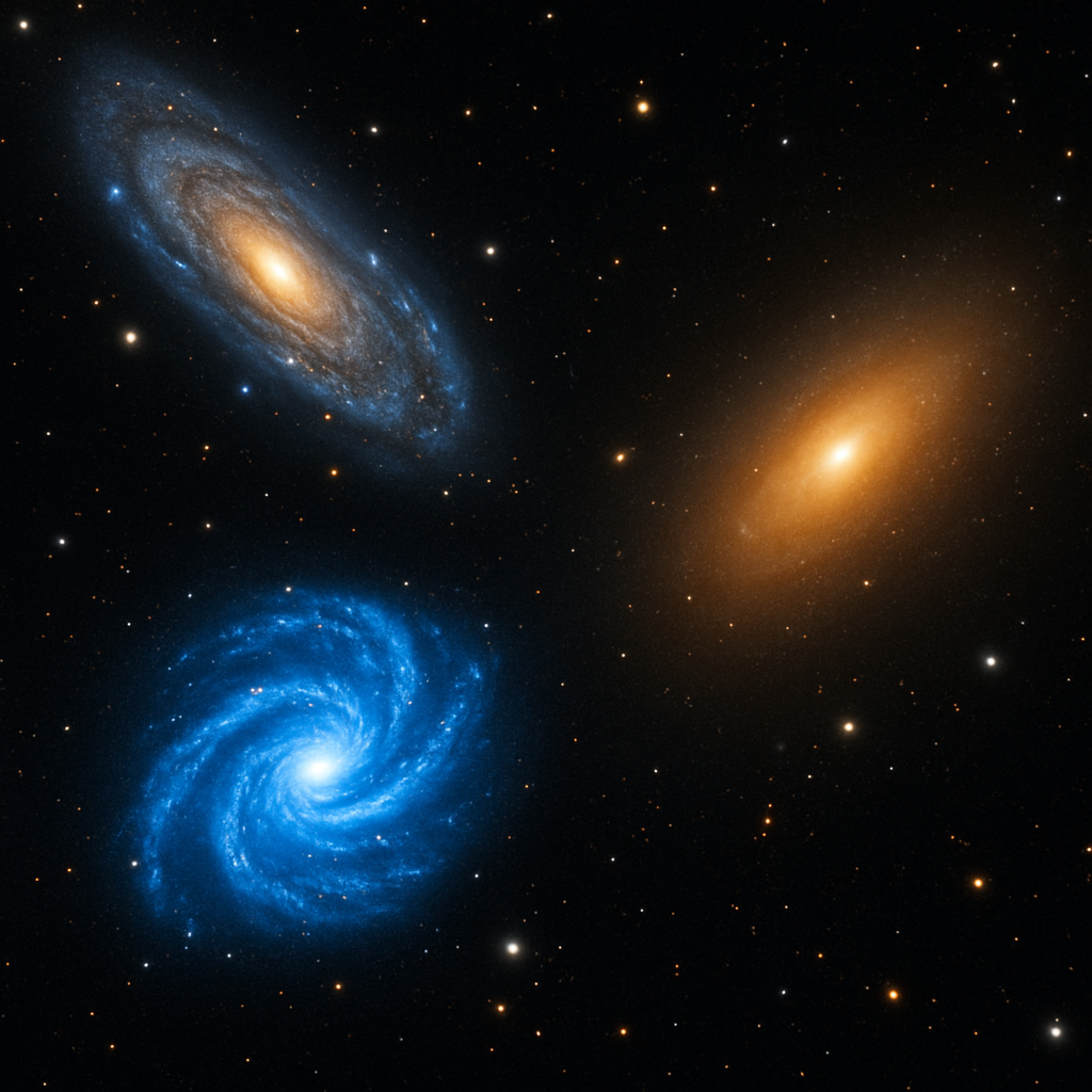 은하마다 색이 다른 이유 &ndash; 질량과 별의 조성에 따라 달라진다고요?