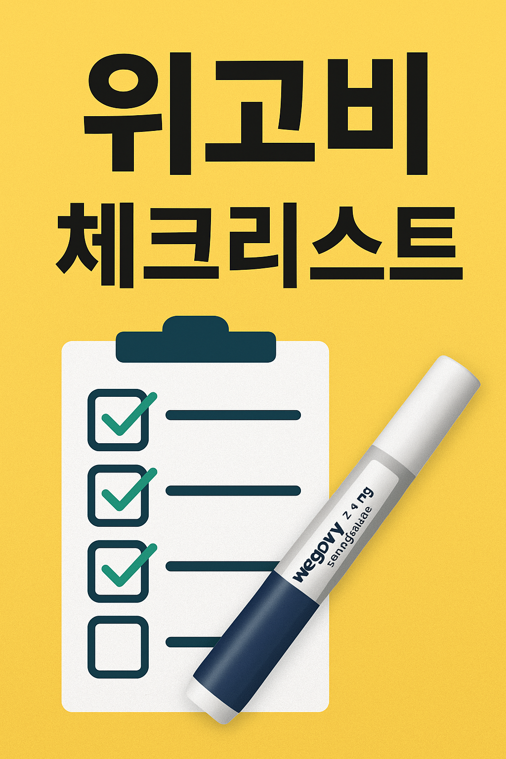 위고비 체크리스트