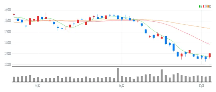 POSCO홀딩스 차트