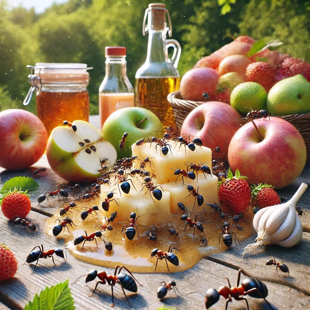 개미가 좋아하는 음식과 싫어하는 음식