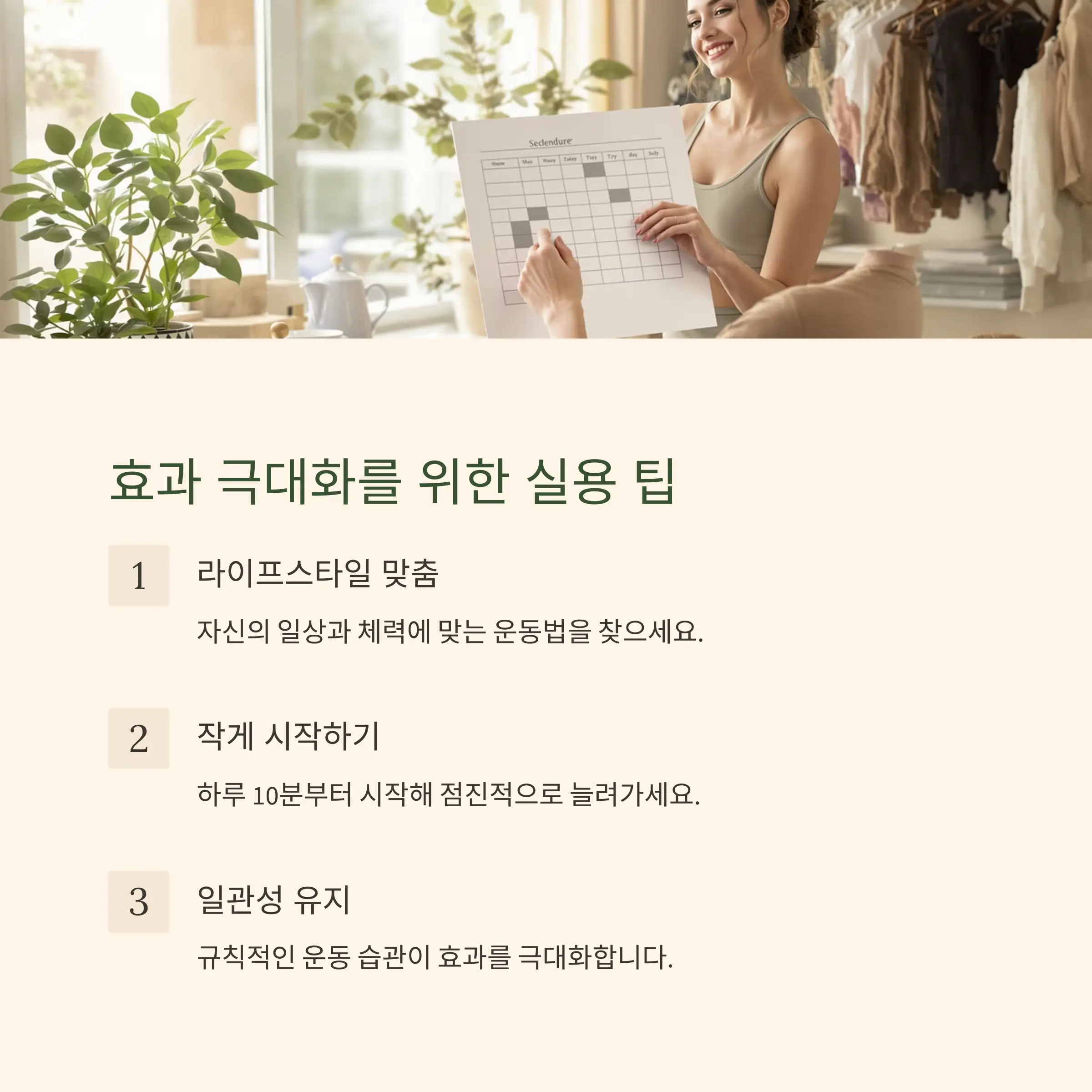 운동 효과를 극대화하는 실용 팁과 결론