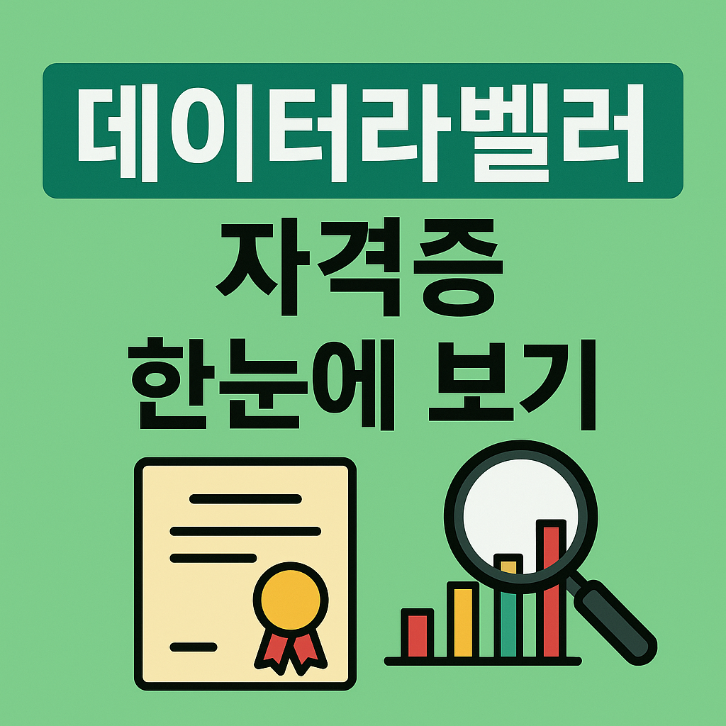 데이터라벨러 자격증 한눈에 보기 – 시험일정, 무료강의, 연봉 정리 대표사진