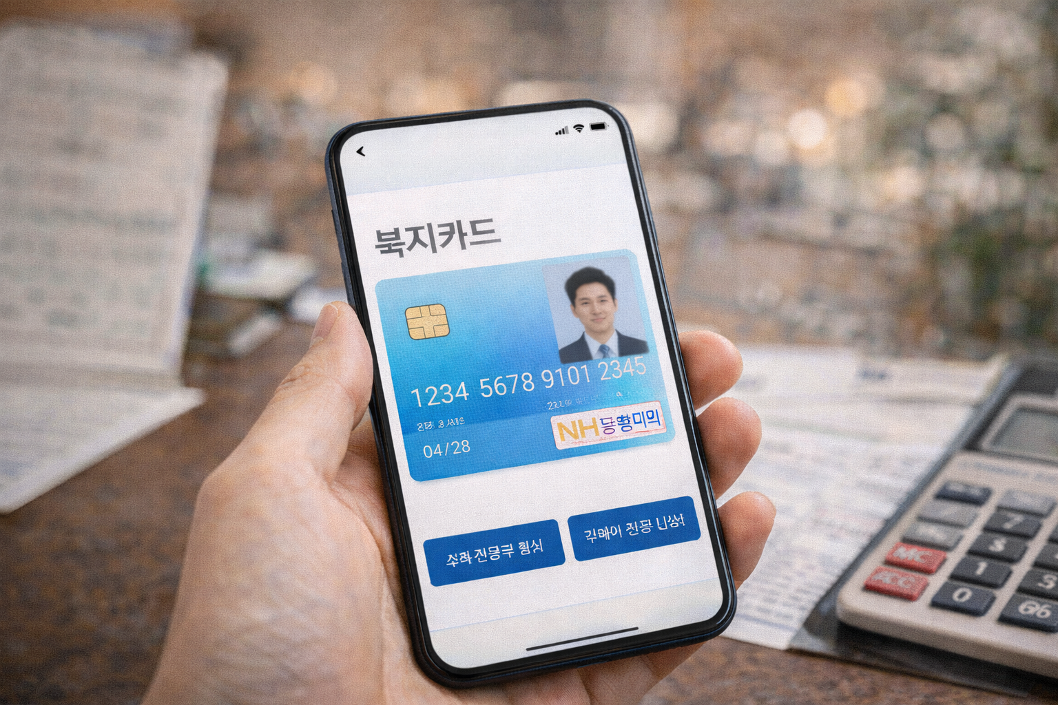 장애인등록증 발급 관련 사진첨부