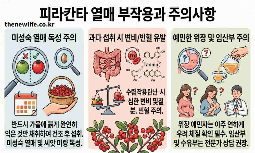 피라칸타 열매 효능 부작용