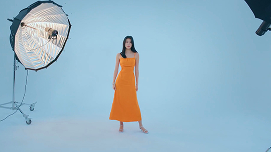 이나딘 프로필 촬영 모습