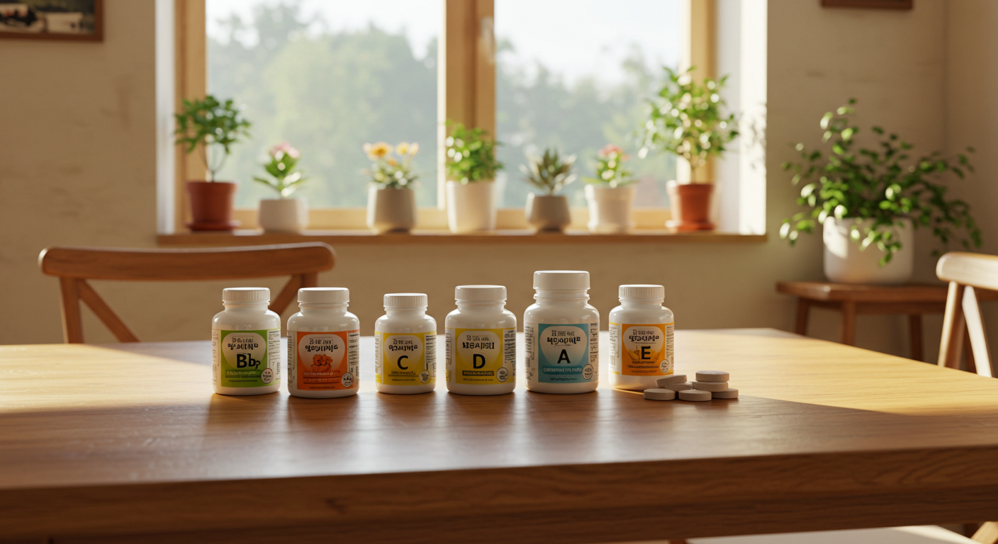 비타민 B군,비타민 C,비타민 D,비타민 A,비타민 E