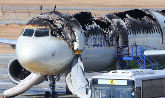 에어부산 화재사진