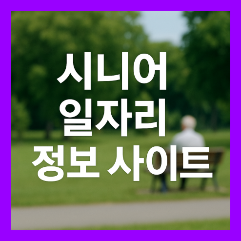 시니어 일자리 정보 사이트, 다양한 유형 활용 팁 정리