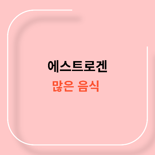 에스트로겐이 많은 음식11