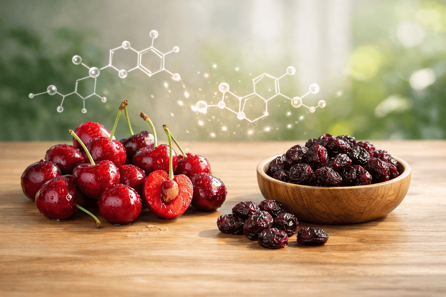 체리 영양성분 분석 (생과, 건과, 항산화)