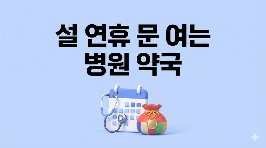 광주 설연휴 문 여는 병원 약국 완벽 정리