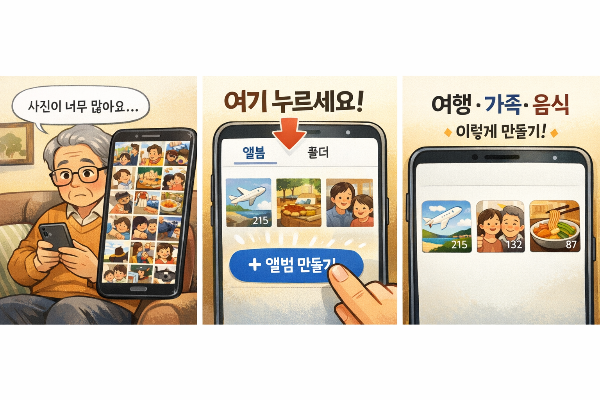 카톡 사진 정리하기