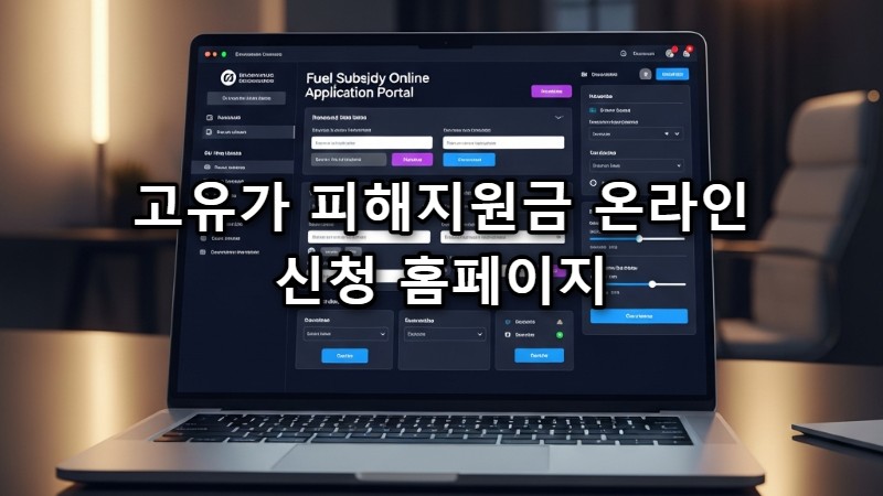 고유가 피해지원금 온라인 신청 홈페이지 메인 썸네일 이미지