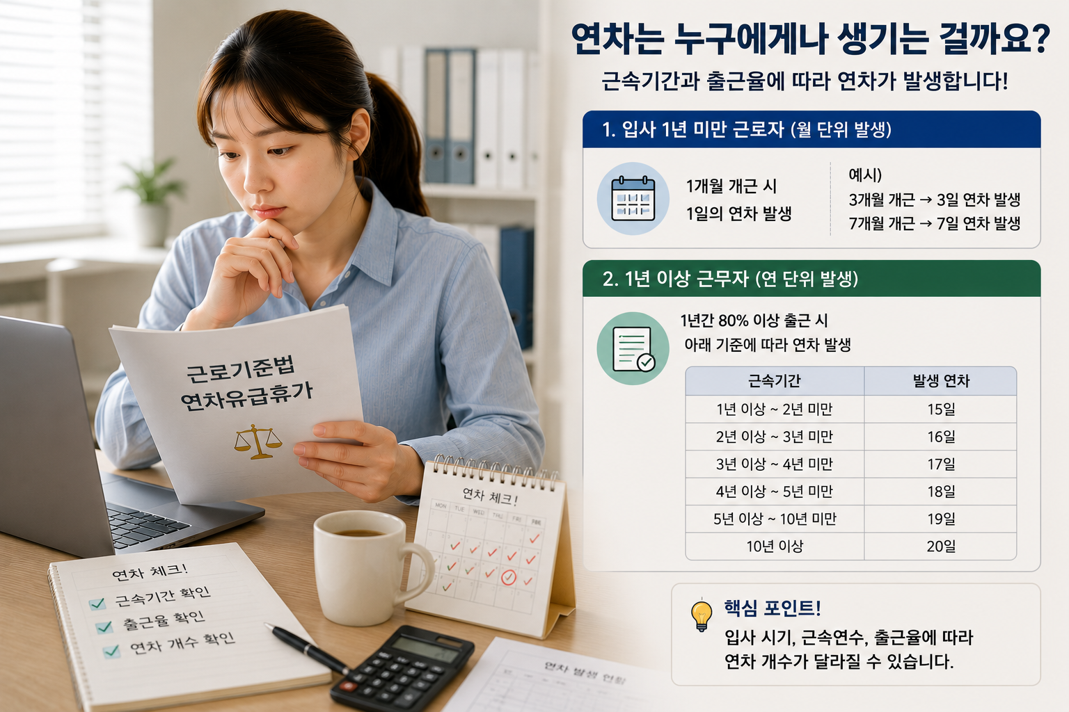 연차는 누구에게나생기는 걸까?