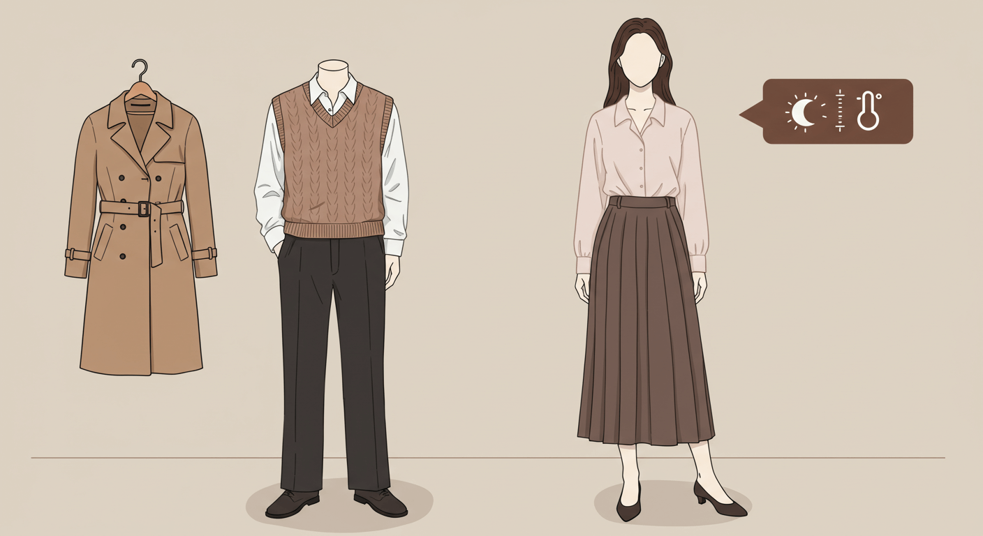 가을: 계절감 있는 직장인 룩 포인트