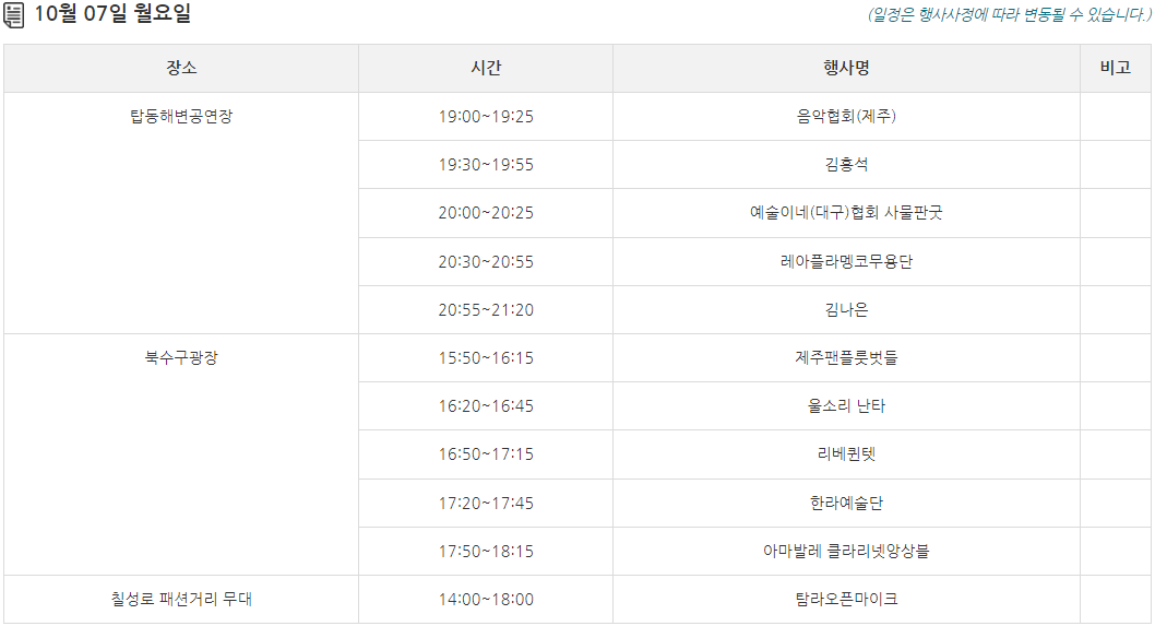 2024 탐라문화제