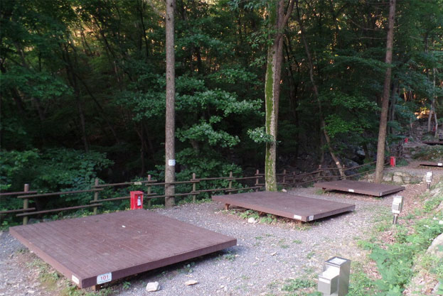 국립오서산자연휴양림 야영장