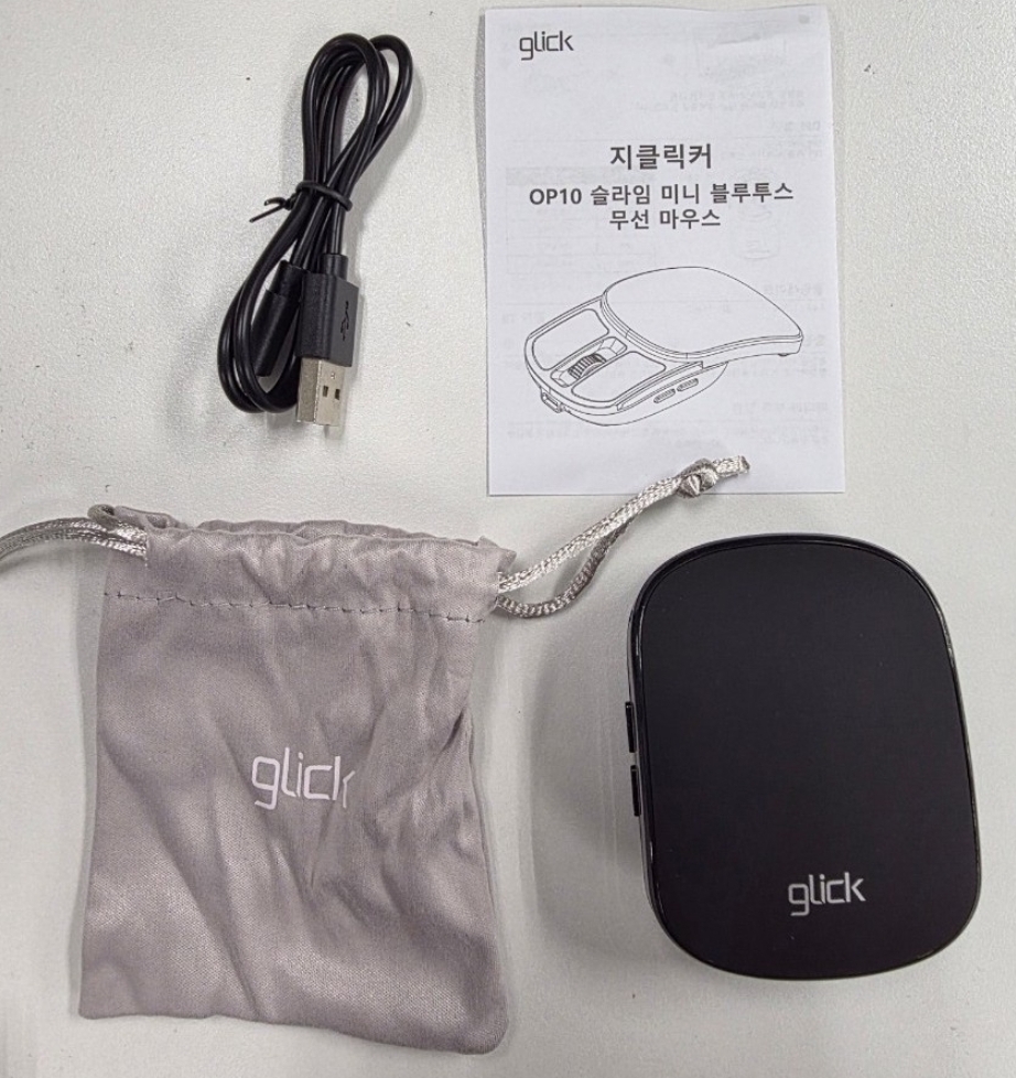 지클릭커 OP10 슬라임 미니 블루투스 무선마우스