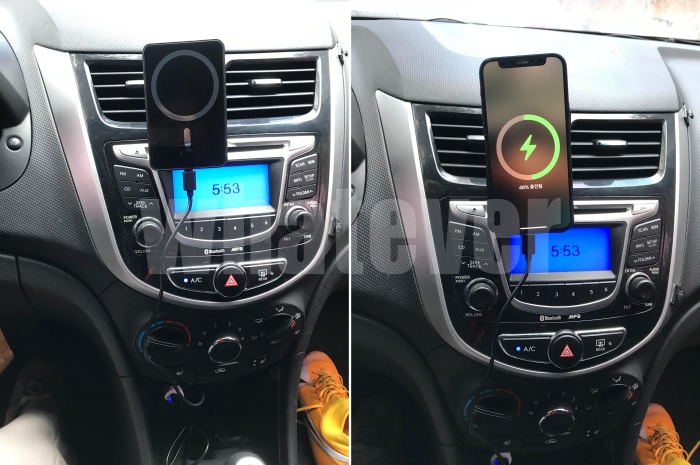 차량용 맥세이프 무선충전기