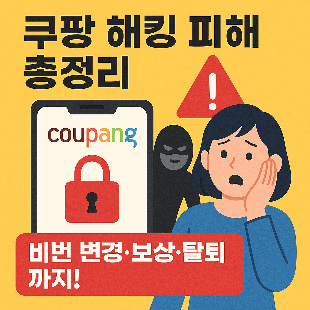 쿠팡 개인정보 누출 보상 비밀번호 찾기 쿠팡 탈퇴 방법 총정리