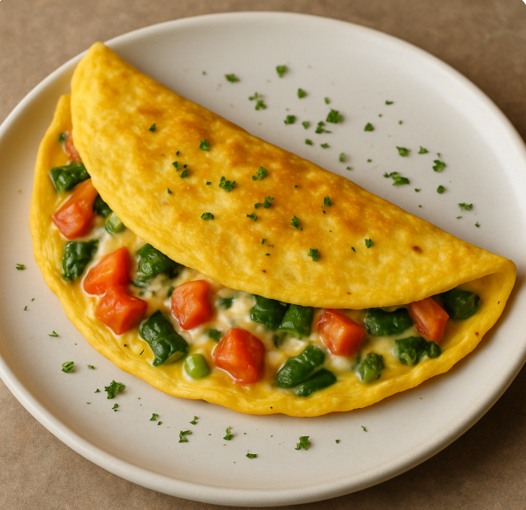 오믈렛 음식 사진