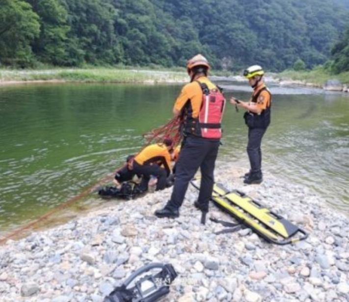 40대 남성이 사망한 사고 현장