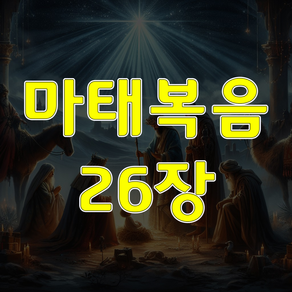 마태복음 26장: 예수를 죽이려고 의논하다